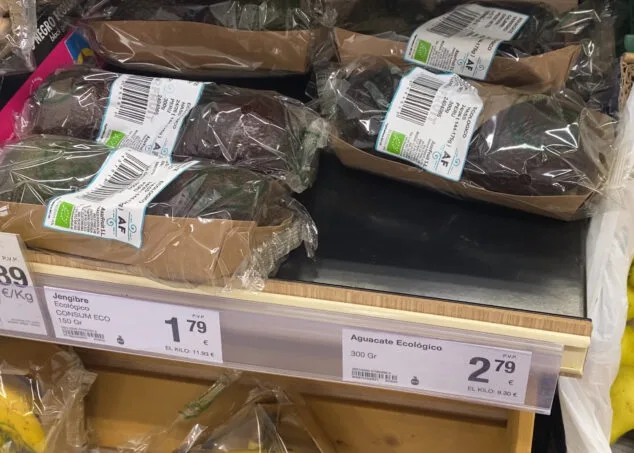 Imagen: Precio de los aguacates en el supermercado