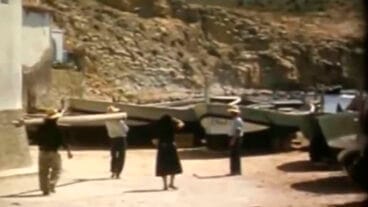 puerto de moraira en los anos 50