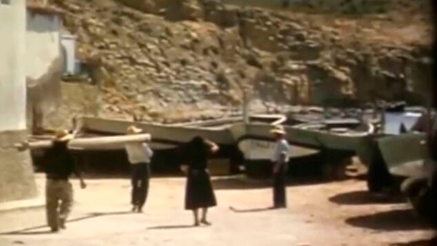 puerto de moraira en los anos 50