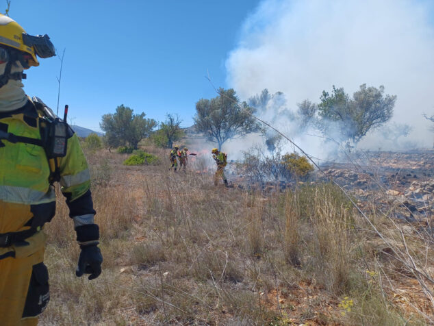 bomberos forestales en xalo