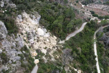 Camino de Benialí afectado