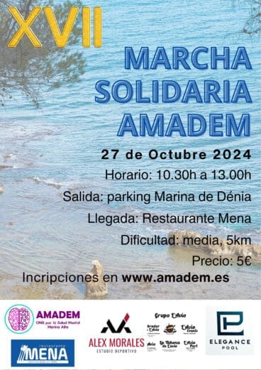 Cartel de la XVII Marcha solidaria de Amadem