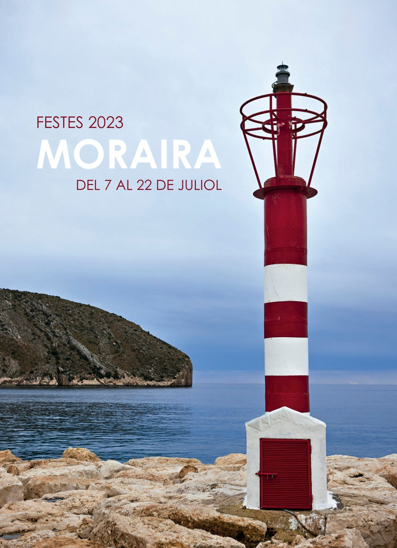 Cartel de las fiestas patronales de Moraira de 2023
