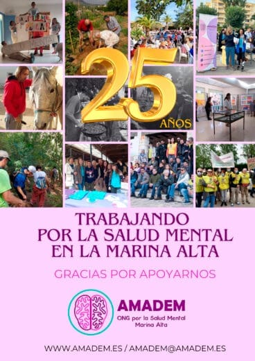 Cartel por el 25 aniversario de AMADEM