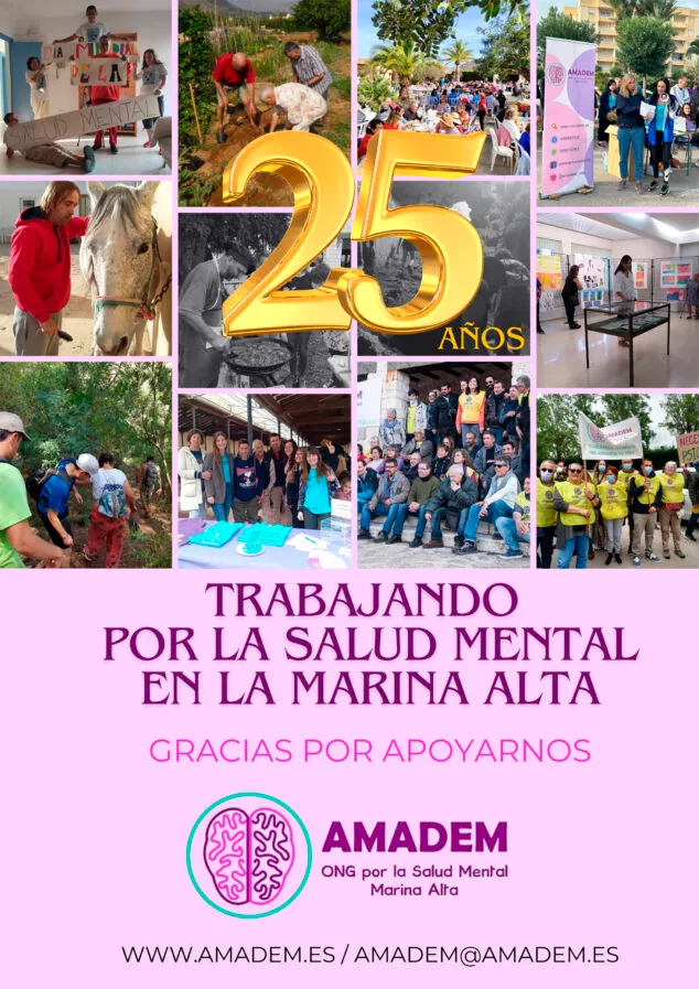 Imagen: Cartel por el 25 aniversario de AMADEM