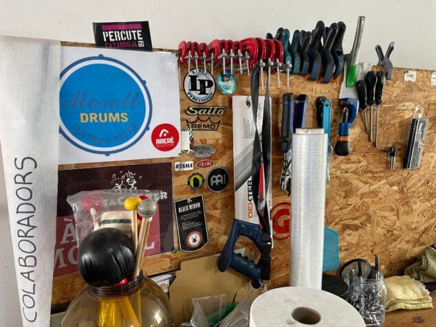 Imagen: Espacio de trabajo de Alex Morell en Ondara