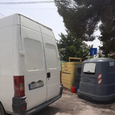 Furgoneta interceptada mientras realizaba vertido ilegal en Benissa