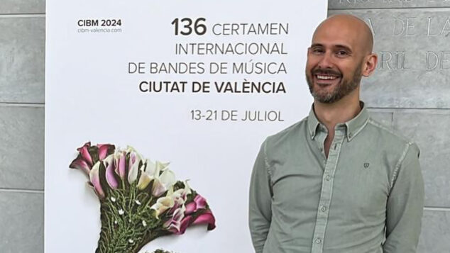 Imagen: Pere Vicalet (Gata de Gorgos) en el 136 Certamen Internacional de Bandas de Música Ciudad de Valencia