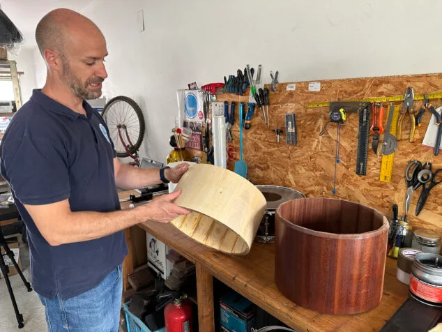 De ingeniero industrial a creador de un oficio único en toda España: el percusionista de Pedreguer que apostó por emprender 7 Imagen: Piezas para instrumentos de percusión de fabricación propia de Alex Morell