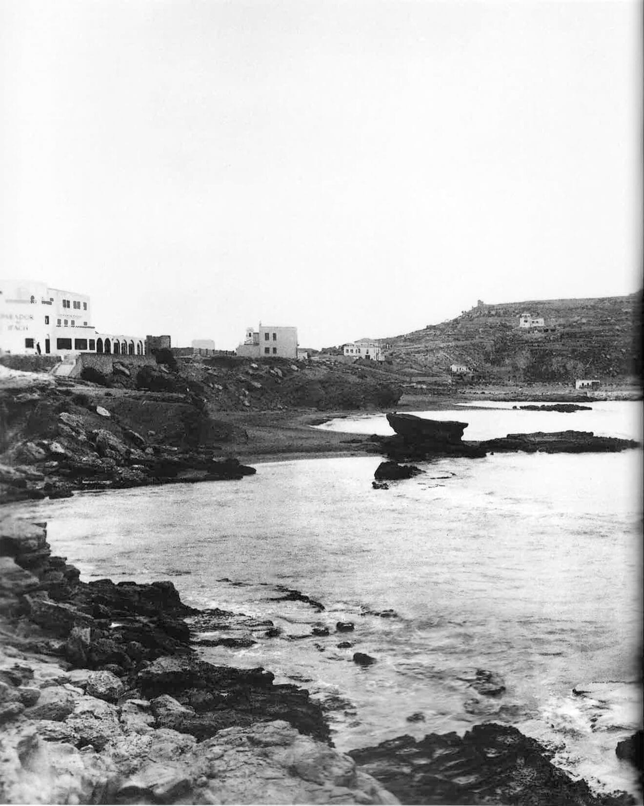 Playa del Cantal Roig en los años 1950 - Imagen del libro ‘Calp blanc i negre’