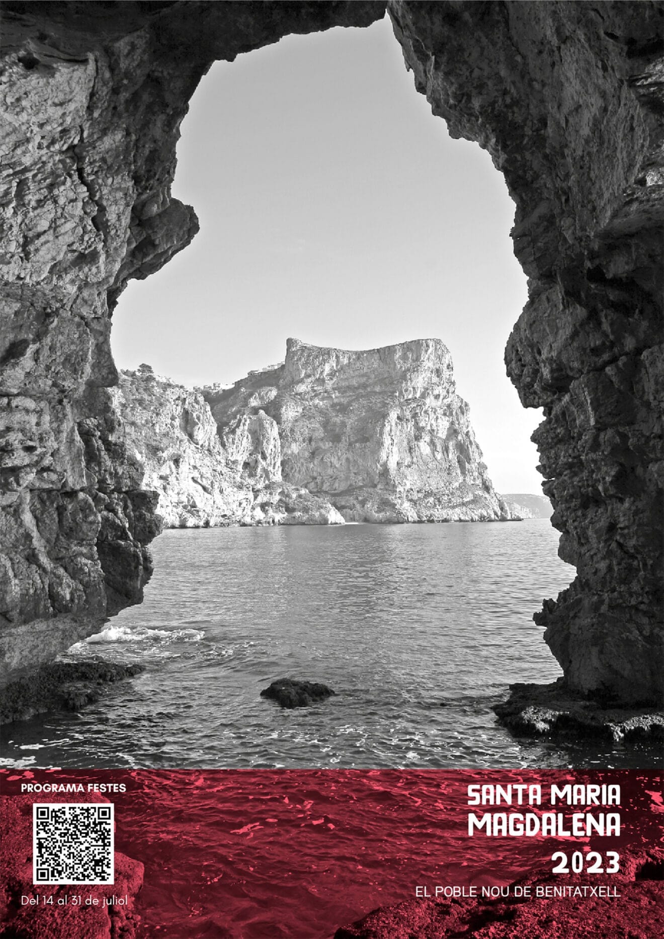 Portada del libro de fiestas patronales en honor a Santa María Magdalena de Benitatxell de 2023