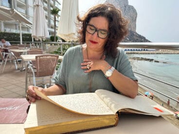 Virginia Valcárcel García en el actual club social del Paradero de Ifach