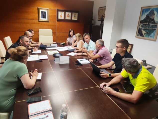 Imagen: Reunión de coordinación de seguridad para el Calpe Pop Festival