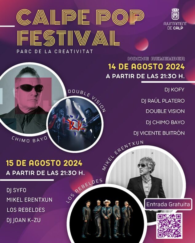 Imagen: Cartel del Calpe Pop Festival