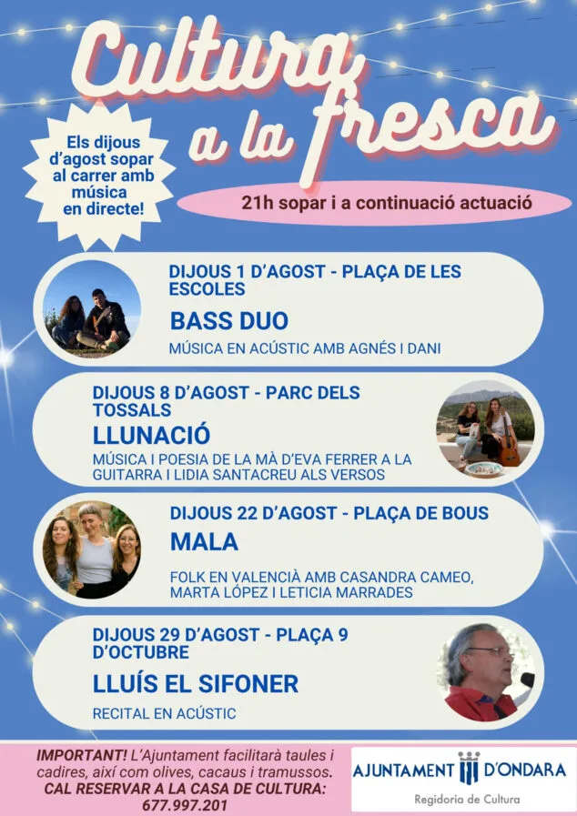 Imagen: Actuaciones de Cultura a la Fresca 2024
