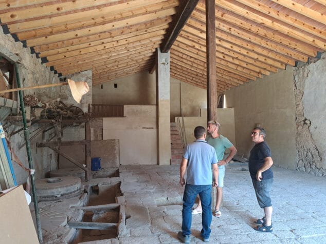 Imagen: El Molí Coví de Ondara tras la rehabilitación del suelo