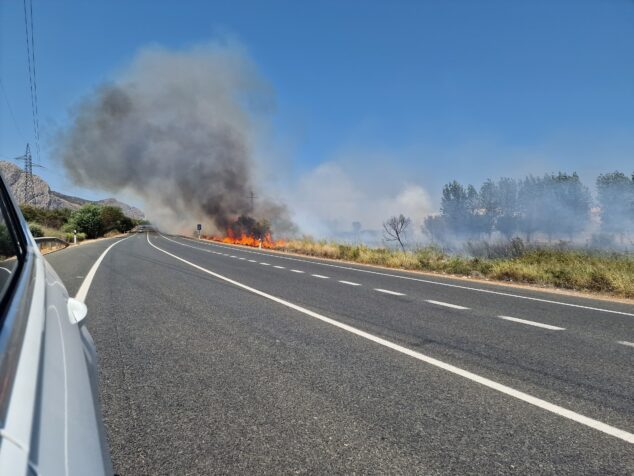 incendio de vegetacion en ondara 2