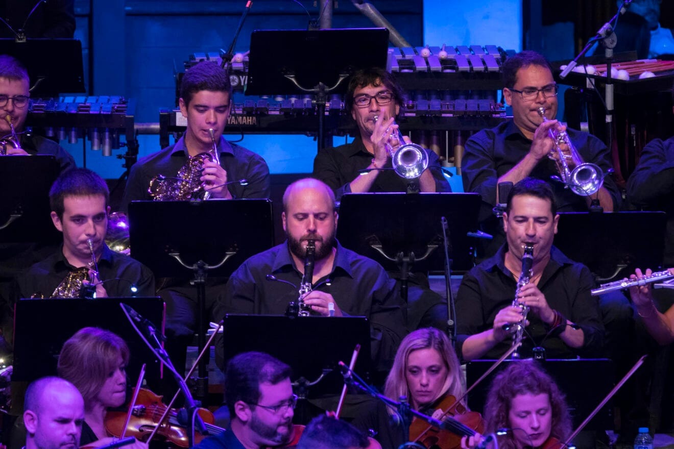 Javi Gil en el concierto del Sonafilm de 2019 como músico