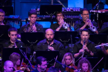 Javi Gil en el concierto del Sonafilm de 2019 como músico