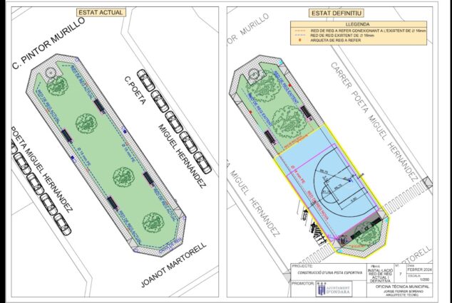 Imagen: Plano de las nuevas pistas