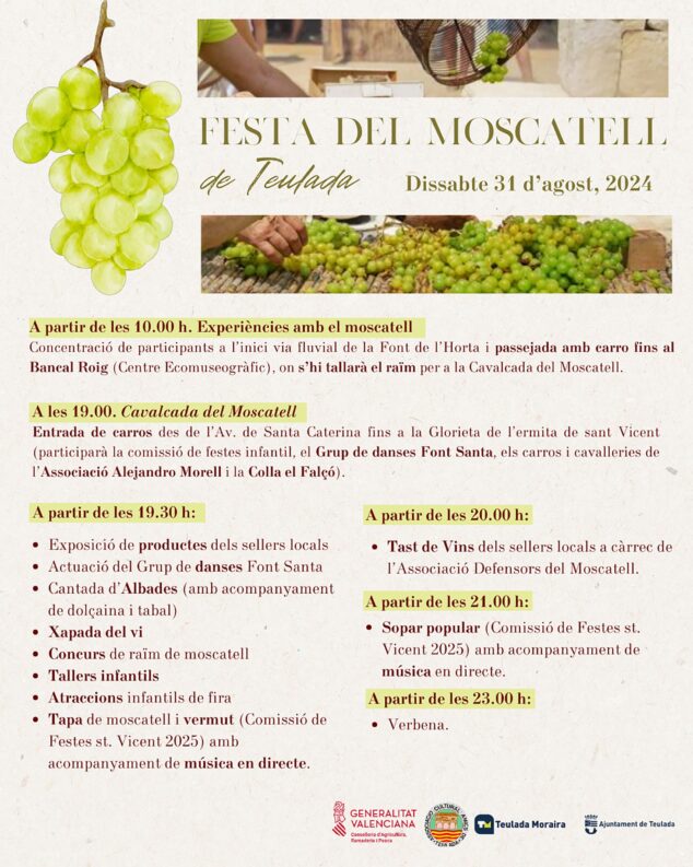 Imagen: Programa de la Festa de Moscatell 2024