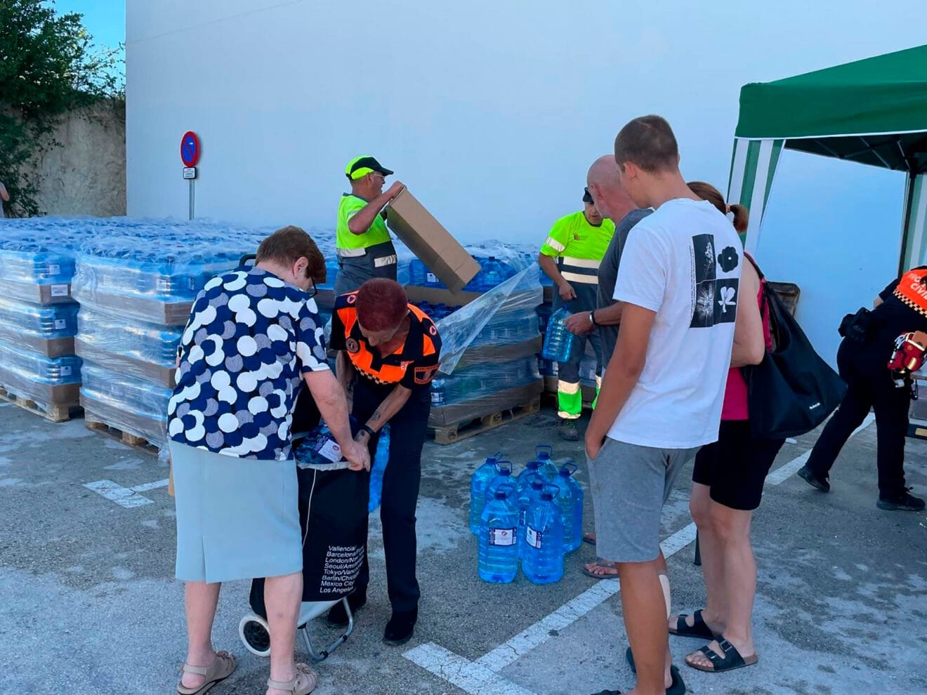 Reparto de agua en Benitatxell