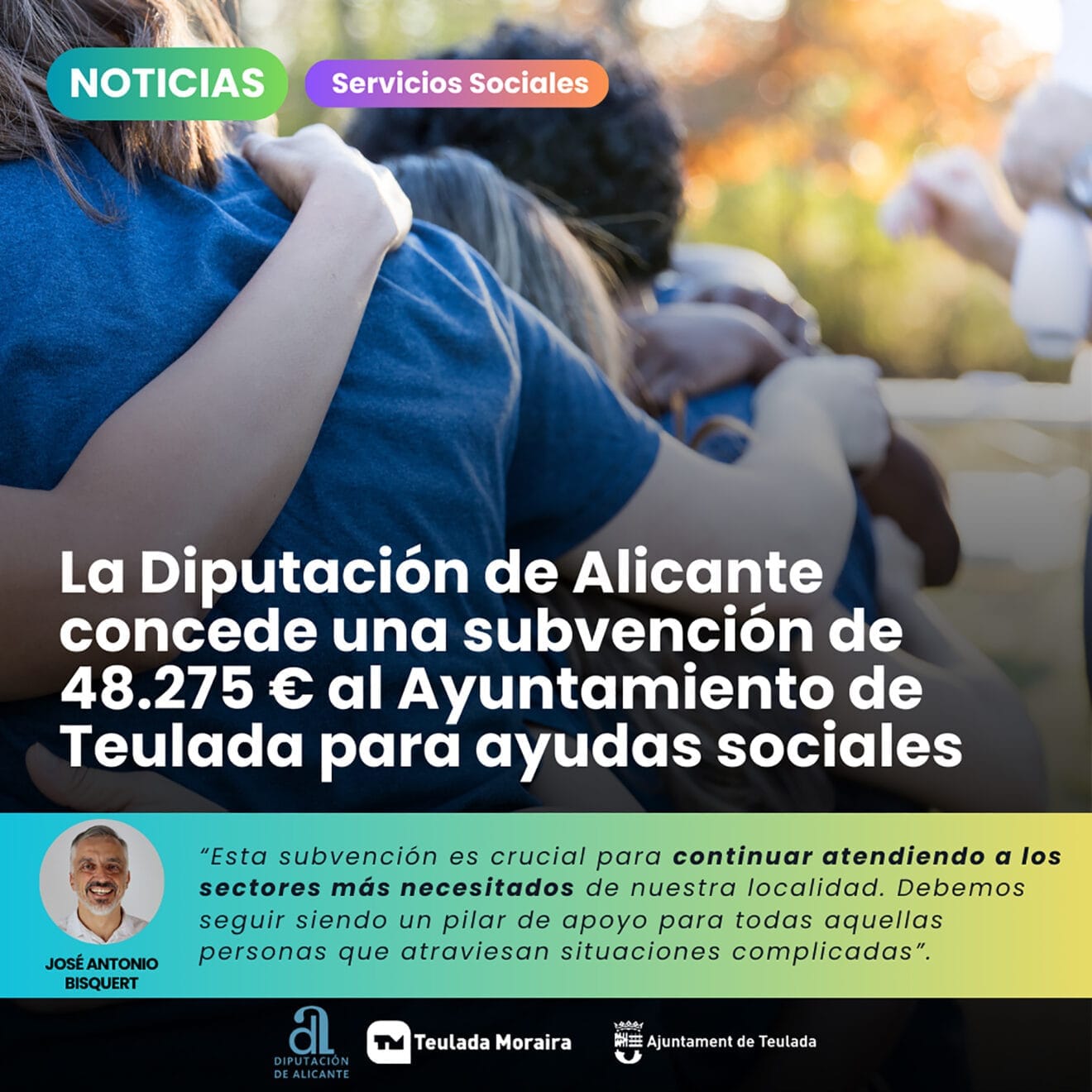 Subvención para ayudas sociales