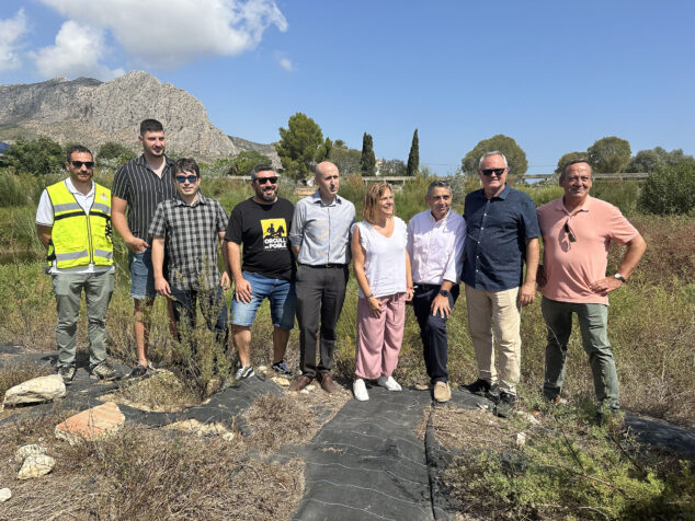 Imagen: Visita a los trabajos de restauración del río Girona en Ondara