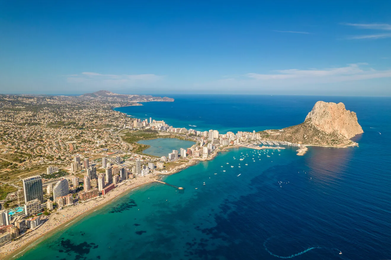 Vista aérea de Calp