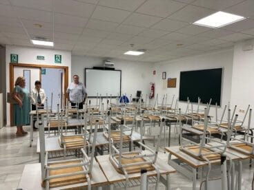 Aula del 2º IES de Calp