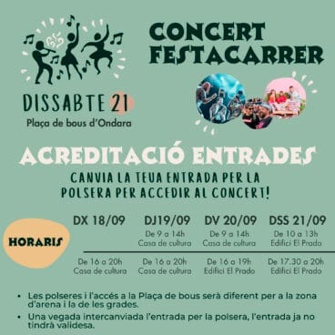 Acreditaciones en Ondara para el Festacarrer 2024