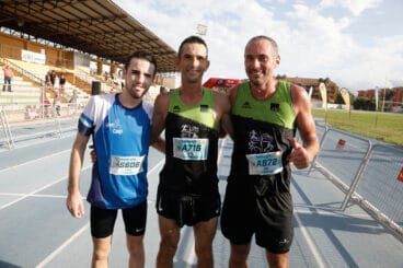 Atletas del podio de la clasificiación general de la 21 km Marina Alta