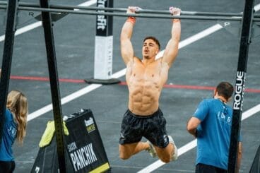 Calum Clements en una prueba de los CrossFit Games