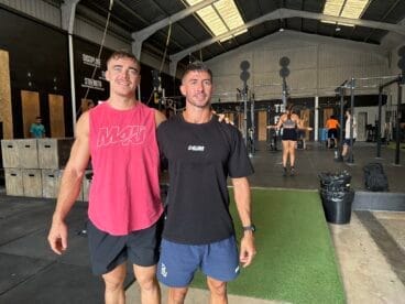 Calum Clements y su socio Tino