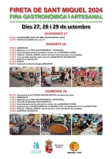 Cartel de la Fireta de Sant Miquel de Murla 2024