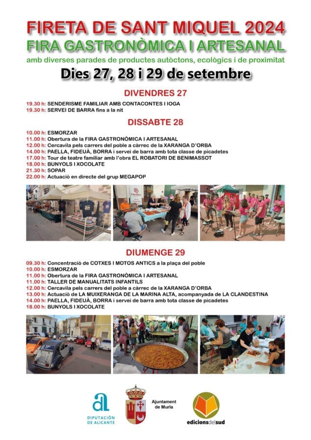 Afbeelding: Poster van de Fireta de Sant Miquel de Murla 2024