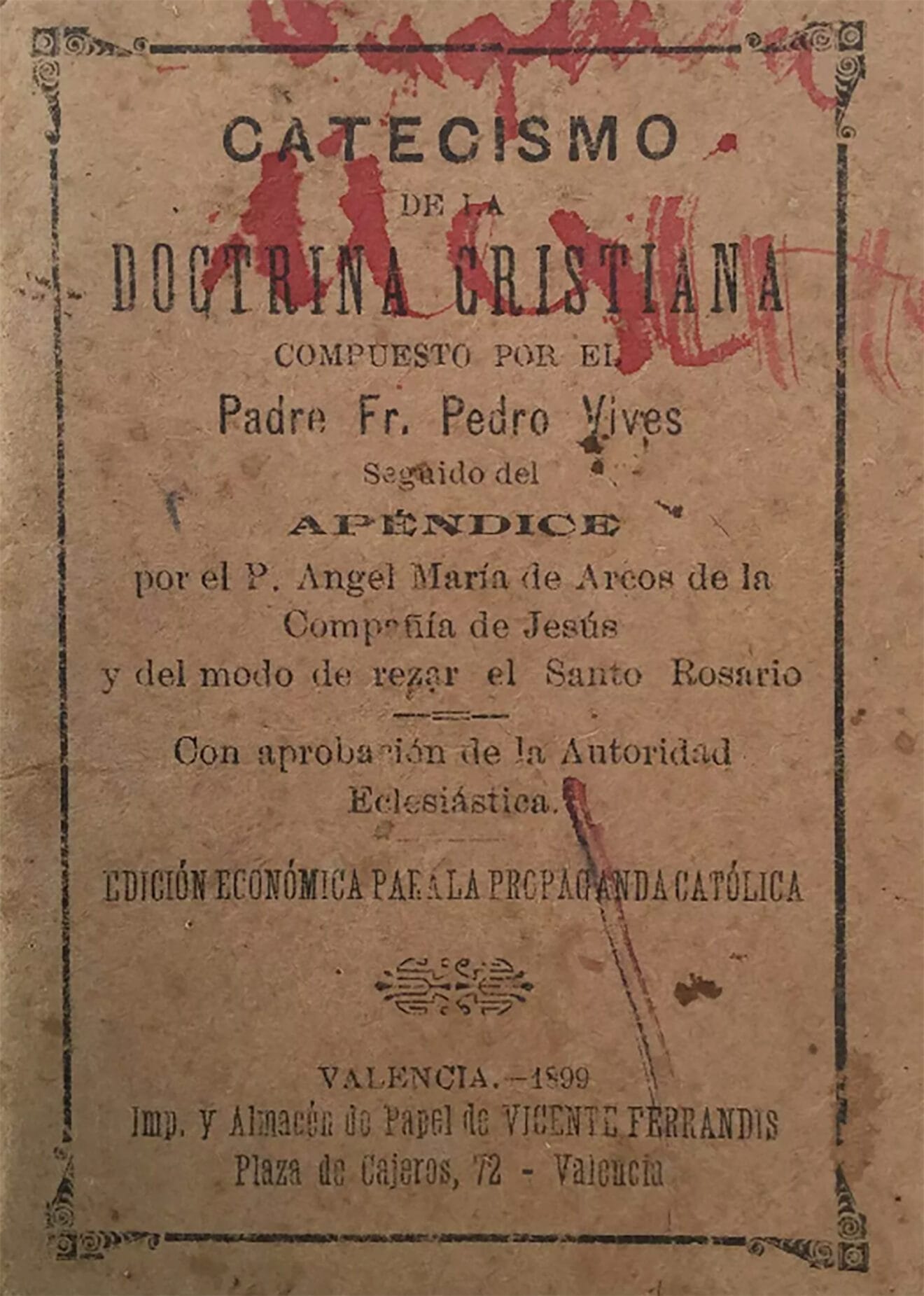 Catecismo, libro del Padre Vives.