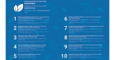 Díptico campaña de turismo Calp