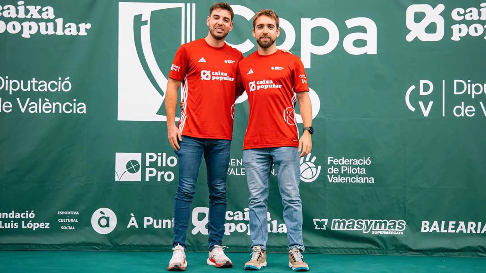 equipo de orba en la copa caixa popular de pilota valenciana