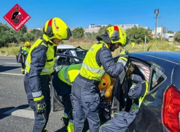 Excarcelación en el accidente frontal en Ondara