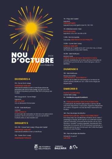 Programa 9 d’Octubre Els Poblets 2024