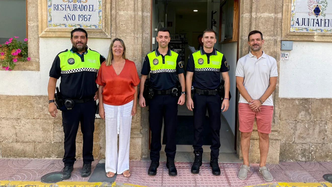 Rubén Soto Jaramillo y Jesús Hernández Ruiz, nuevos agentes de la Policía Local de Benitatxell