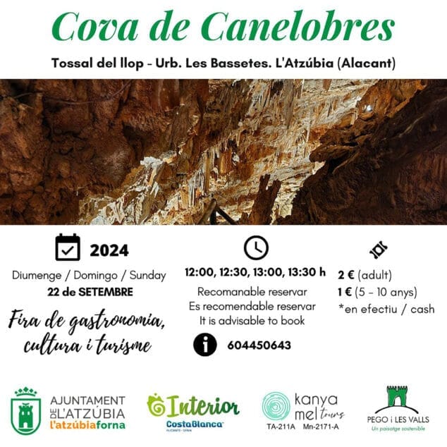 Imagen: Ruta en la Cova de Canelobres