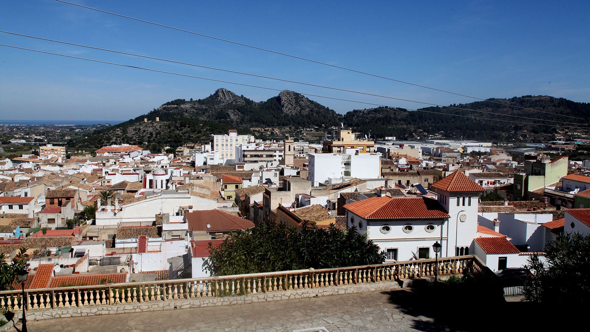 vistas desde la ermita de sant blai de pedreguer archivo