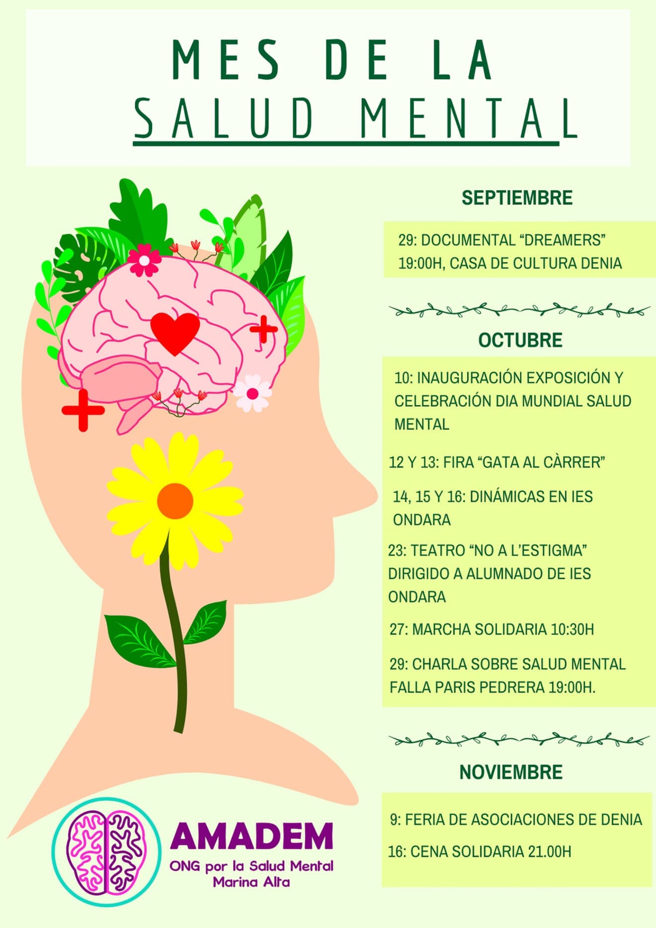 Actividades por el mes de la Salud Mental