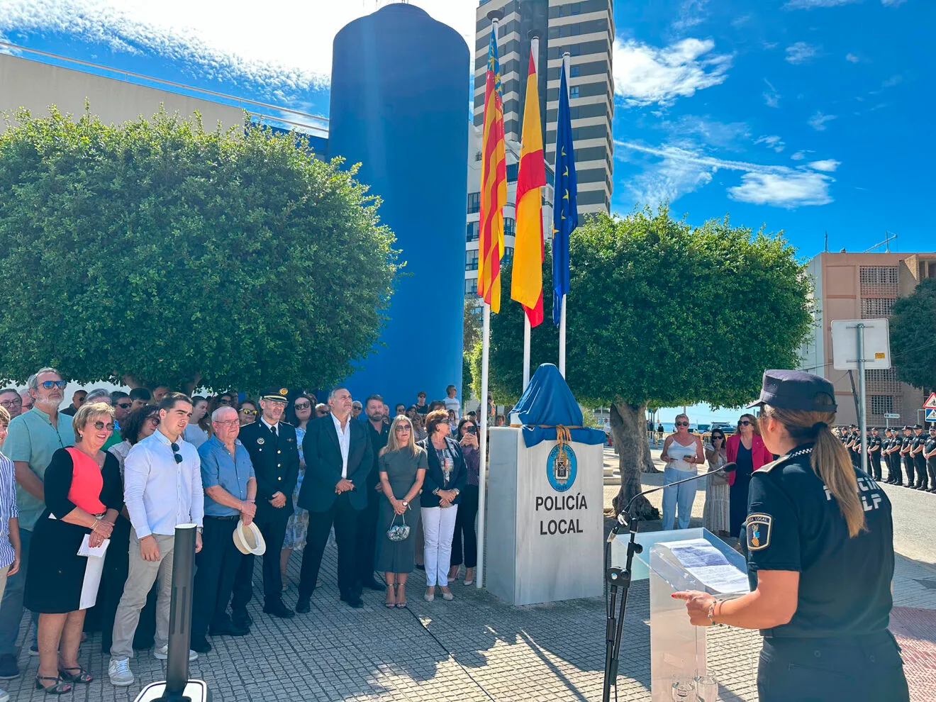 Acto en honor a Juan Manuel Policarpo Moll en Calp por la festividad de los Ángeles Custodios