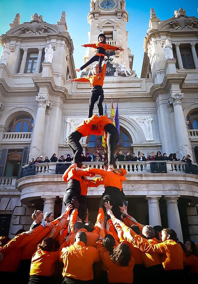 Imagen: Alta clàssica de la Jove Muixeranga de València - Jove Muixeranga de València