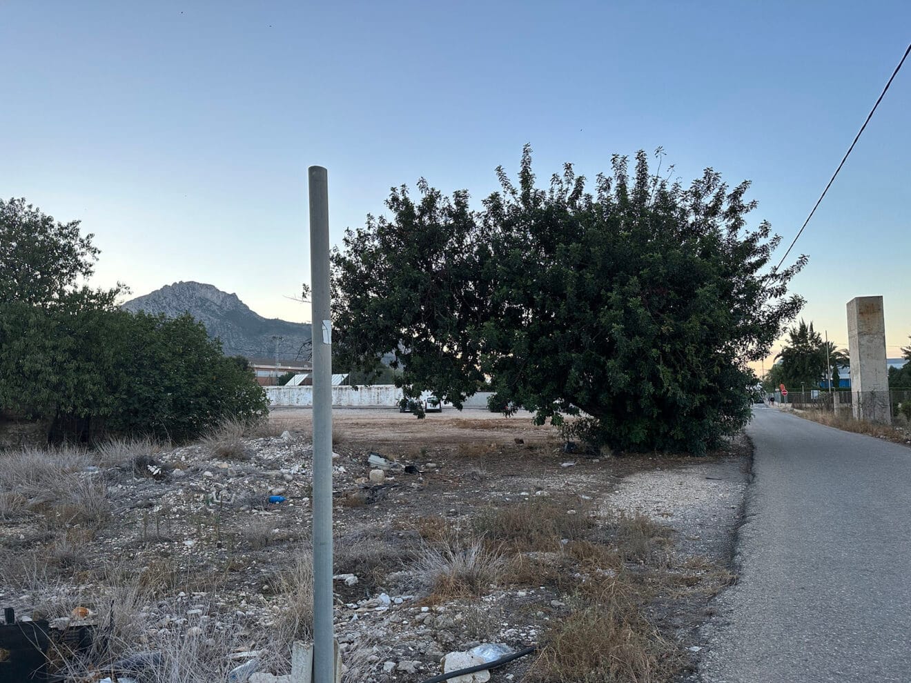 Camino junto al riurau de Guillem en El Verger