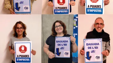 campana del grupo partido popular por la bajada del ibi en gata de gorgos