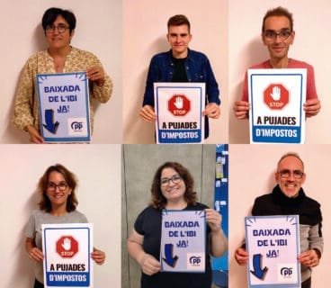 Campaña del Partido Popular por la bajada del IBI en Gata de Gorgos